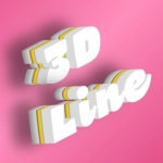 Testo con effetto 3D bello