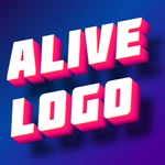 Logo con carattere gradiente e volume