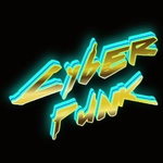 Carattere cyberpunk con illuminazione neon