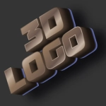 Carattere supereroico 3D con effetto elegante