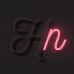 Caratteri CSS neon creativi