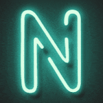 Animazione GIF testo neon