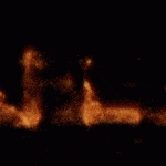 Carattere fuoco elegante con animazione GIF