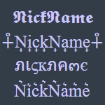 Beautiful Font Nickname