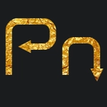 Testo dorato con font arroterminal