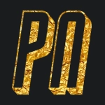 Titolo dorato con font Strekf3d