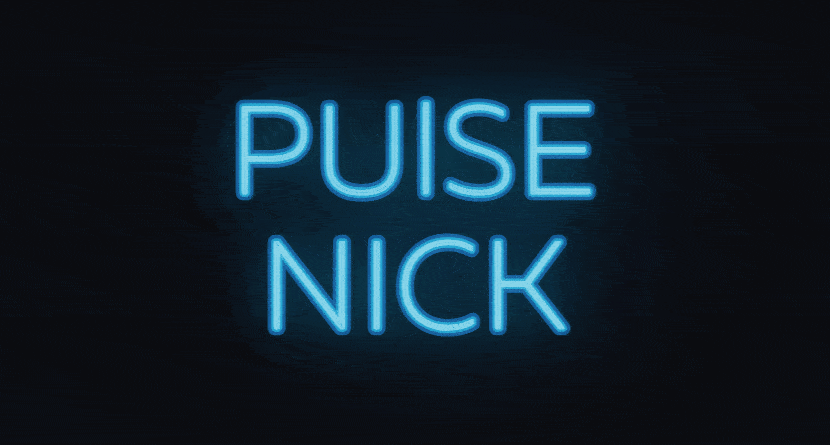 Animazione pulsante per nickname neon