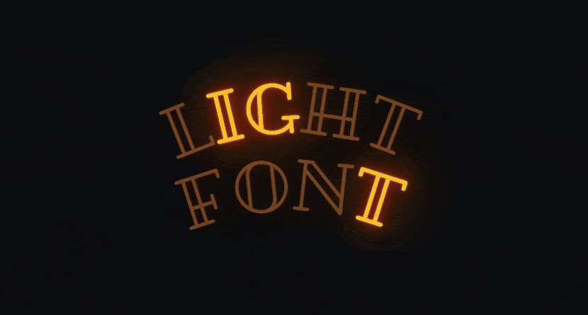 Effetto accensione neon per nickname