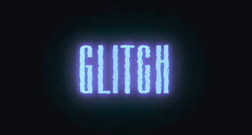 Effetto neon glitch