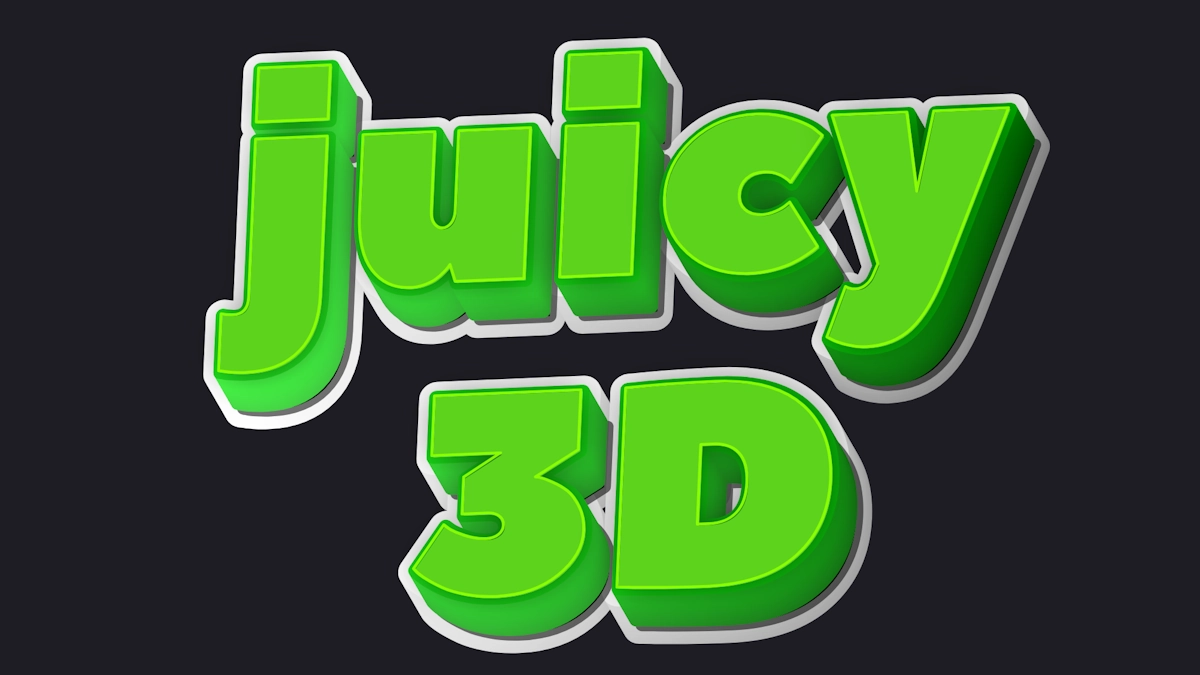 Fonte 3D verde succoso bella