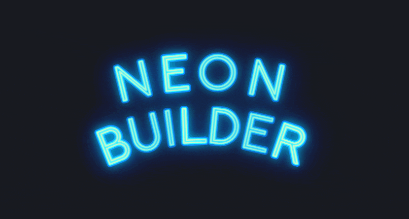 Insegna neon per video