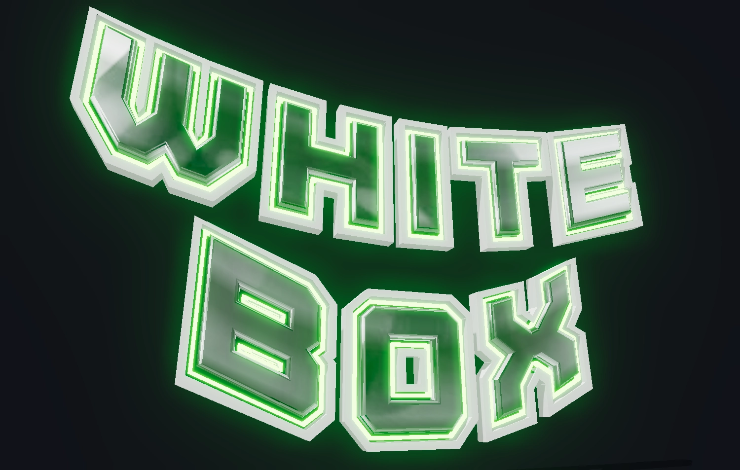 Scrivi testo con carattere neon verde