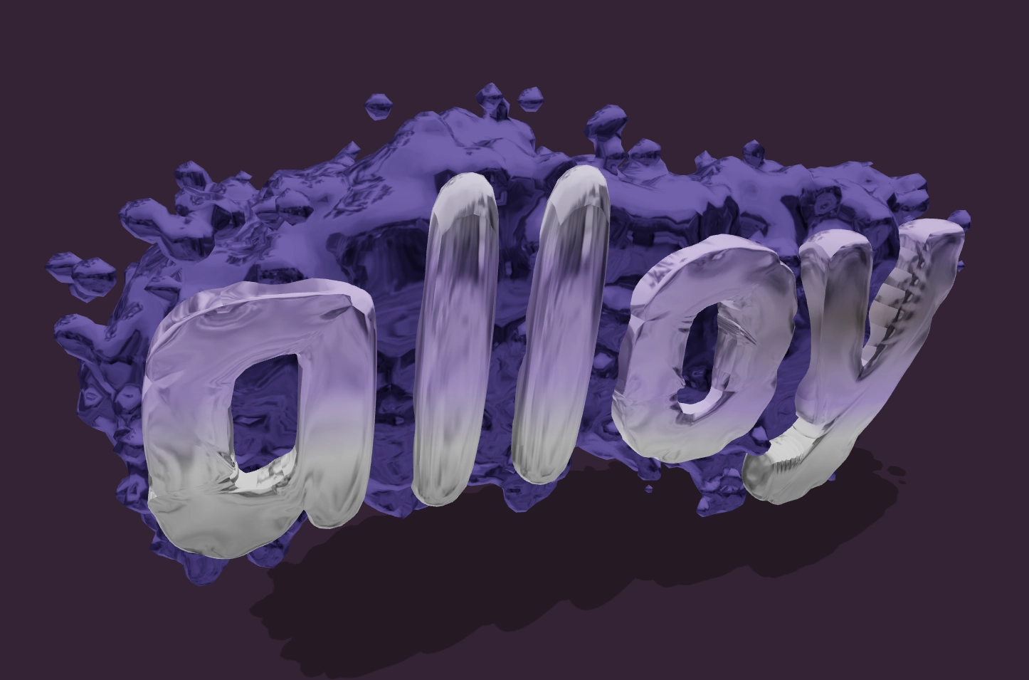 Scrivi il testo con carattere liquido