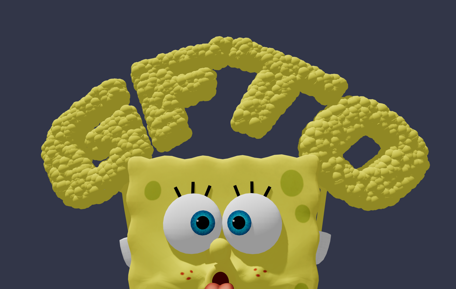 Carattere bello in stile SpongeBob