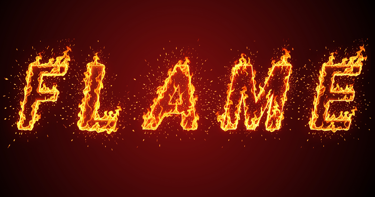 Testo infuocato: esempio di creazione di un font fiammeggiante in un generatore online