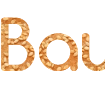 Decalcomania su sfondo di crosta di pane con sesamo - bellissimo font Comfortaa