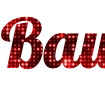 Costruttore testi con glitter rosso - bello carattere Lobster